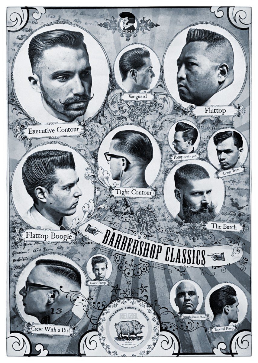 Classic barber shop decor